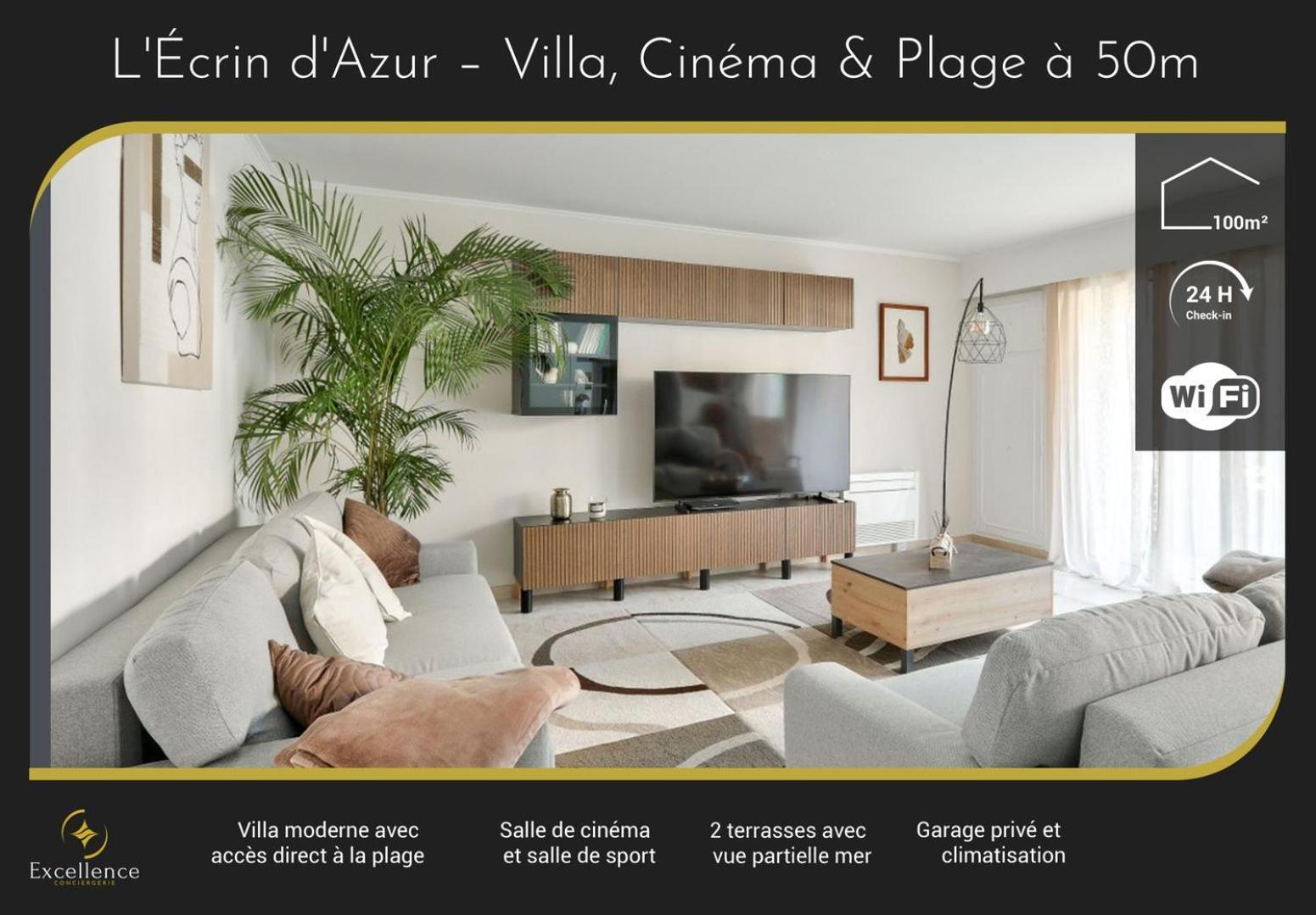 L'ecrin D'azur - Villa, Cinema & A 50m Cannes